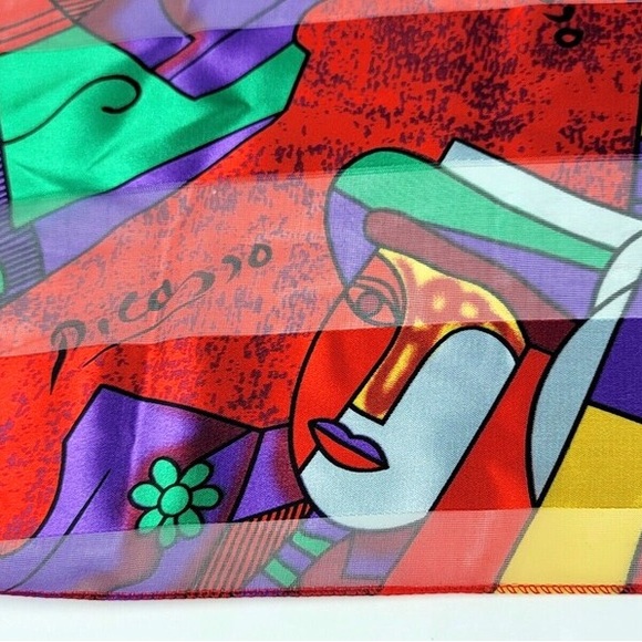 Pablo Picasso Art Ladies Scarf 58x13 New! - Picture 5 of 10